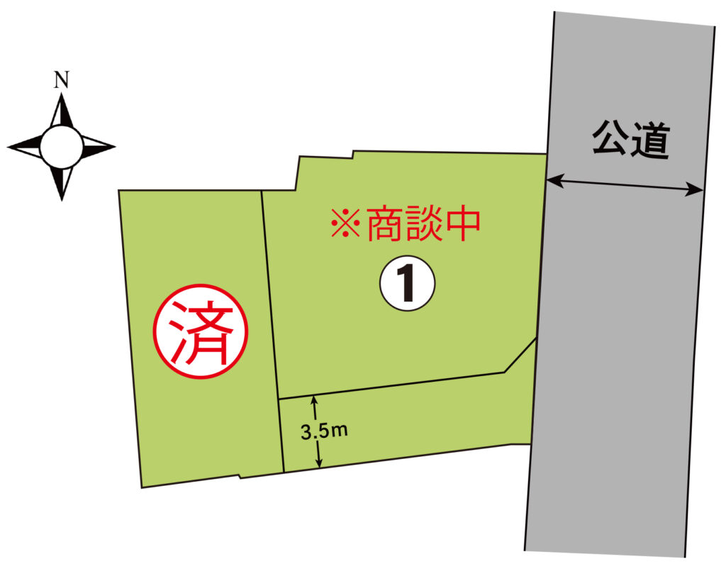 分譲地用区画図
