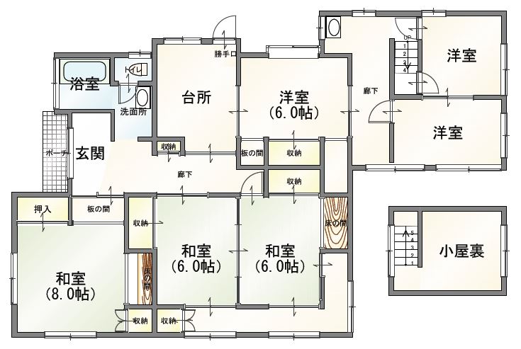 戸建て間取り図