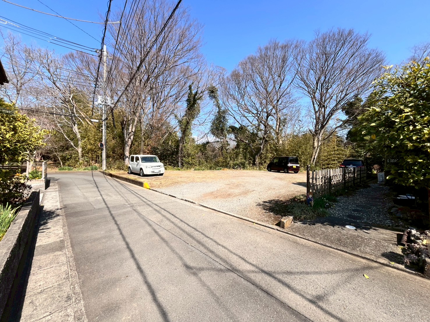 角にあるのでプライベートは安心です